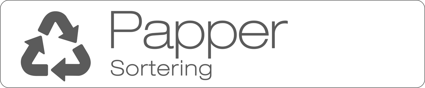 Papper dekal – stilren 14cm