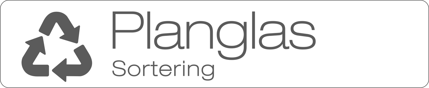 Planglas dekal – stilren 14cm