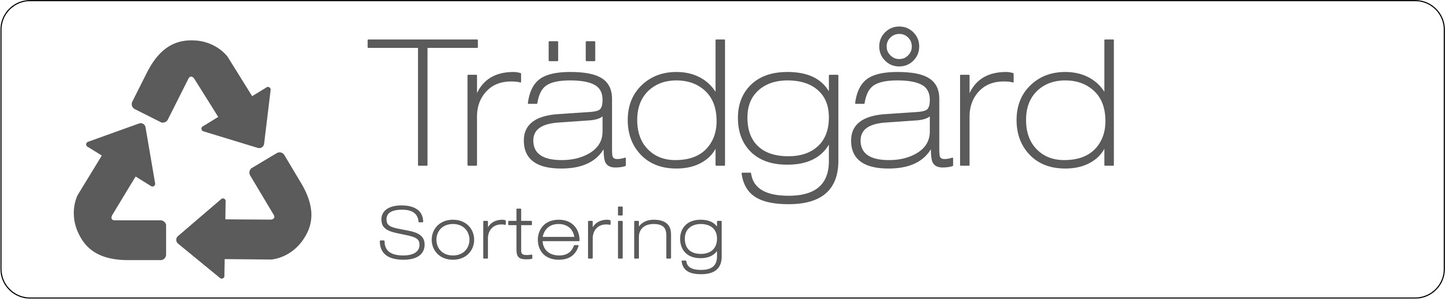 Trädgård dekal – stilren 14cm