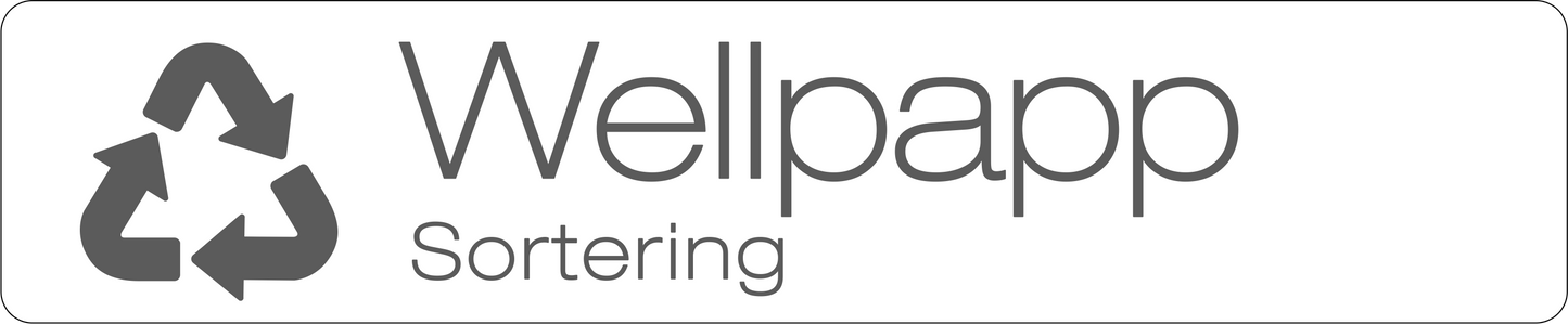 Wellpapp dekal – stilren 14cm